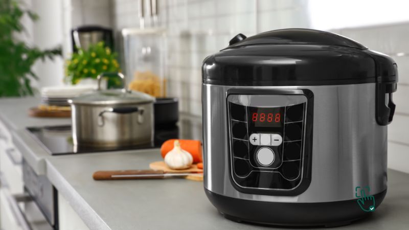 Pressure Cooker on kitchen counter, Instant Pot, Ninja Foodi, Crock-Pot Express, pressure cooking meal @ pickoutright.com