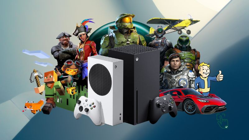 Best Gaming Console - PS5 console setup, Xbox Series X controller, Nintendo Switch OLED in action, Steam Deck handheld gaming @ pickoutright.com